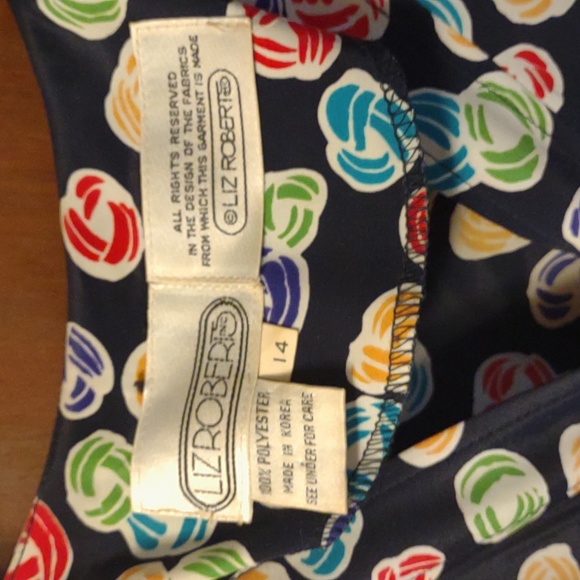 Vintage Liz Roberts 1970s maxi dress MCM modest pleated conservative candy balls - Picture 5 of 16